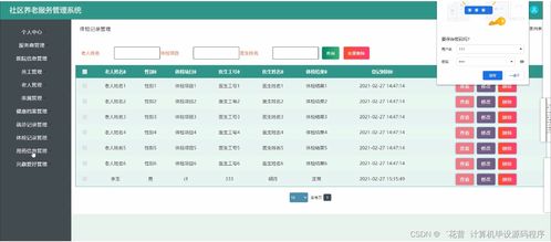 Java JSP社區(qū)養(yǎng)老服務(wù)管理系統(tǒng)畢業(yè)設(shè)計(jì)指南 從選題到信息系統(tǒng)運(yùn)行維護(hù)服務(wù)